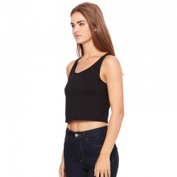 Plain Women's polycotton crop top Bella+Canvas 122 GSM